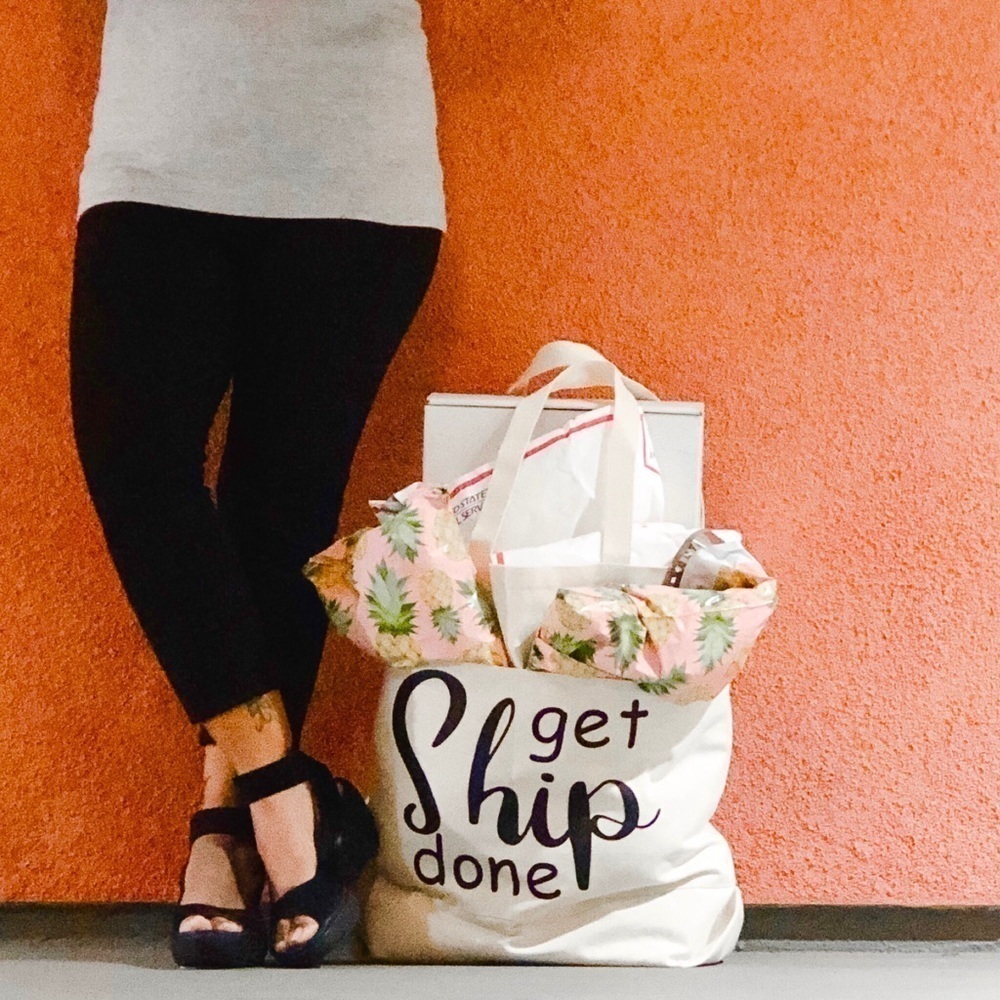 Poshswag - (Large) Get Ship Done - Reusable canvas